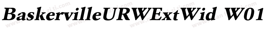 BaskervilleURWExtWid W01 Rg字体转换